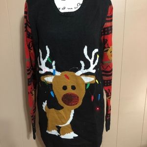 No Boundaries Christmas Sweater with Lights
